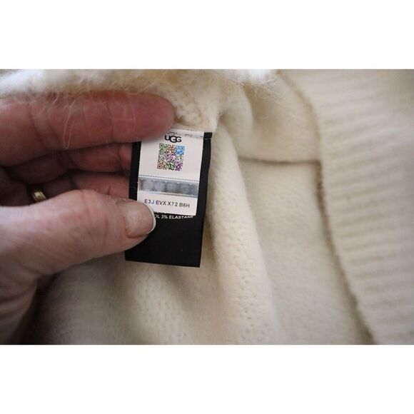 UGG 1131507 101 Womens Sz XS Cream/Beige Lylah Roll Neck Wool Blend Sweater - Picture 9 of 10